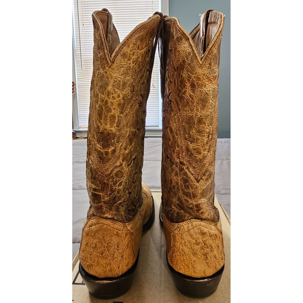 Corral® (Men's 11.5 D) Ostrich Embroidery Western Boots in Ivory - $320 - Picture 5 of 11